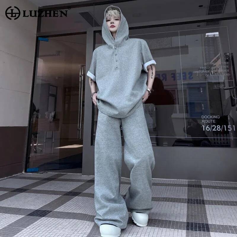 Street Fashion For 2026 - LUZHEN Atasan Original Lengan Pendek 2026