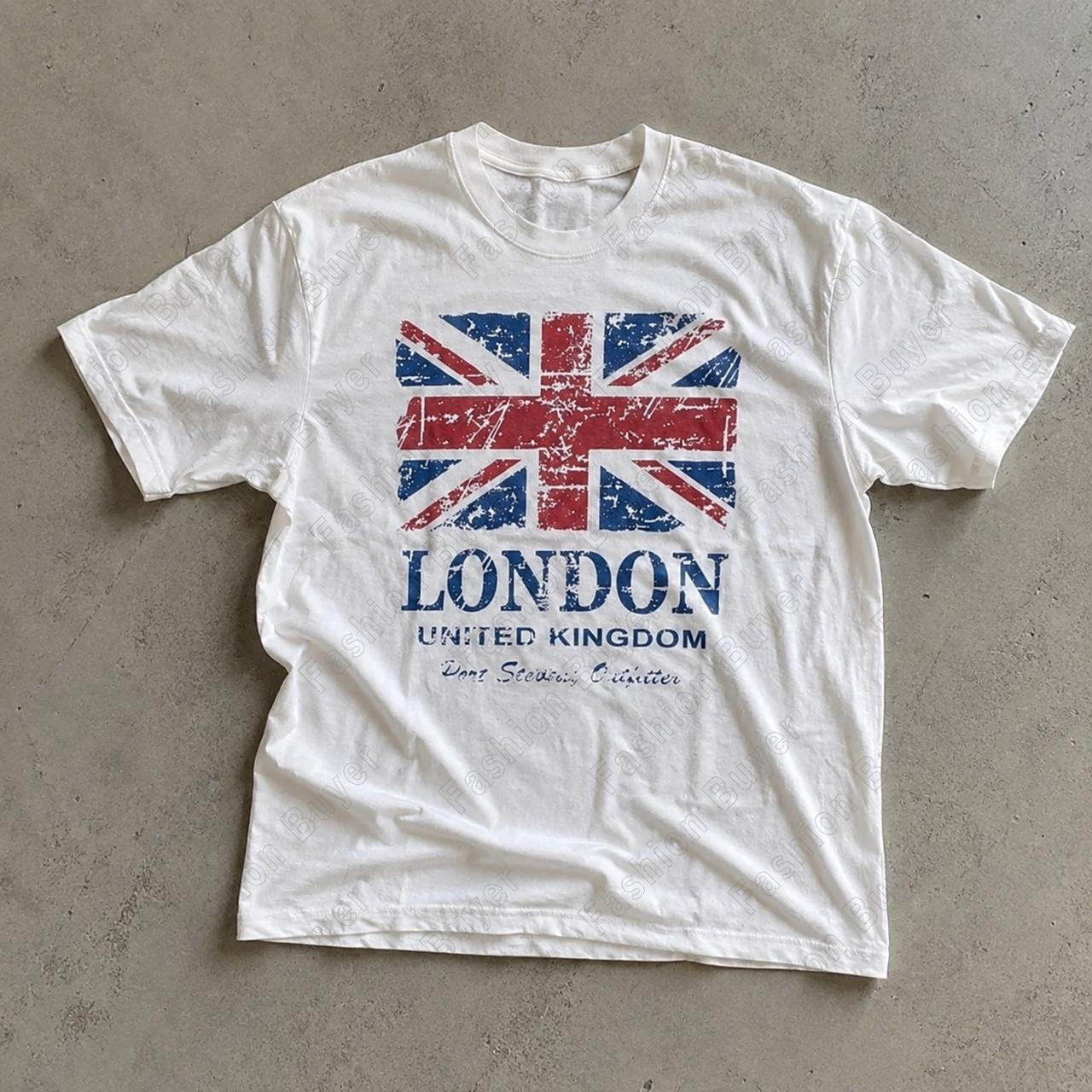 Street Fashion London - Kaos dengan Motif Union Jack (London,