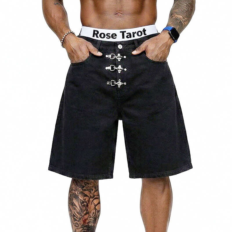 Street Fashion Jeans Men - Celana Jeans Pendek Model Baggy dengan
