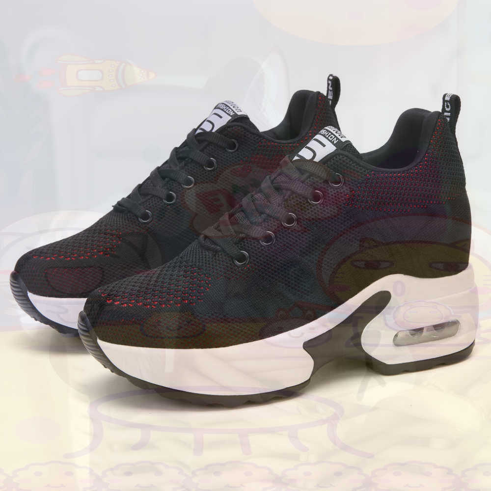 Street Fashion High End - Merah Ukuran 36 Sepatu Wanita Tenis