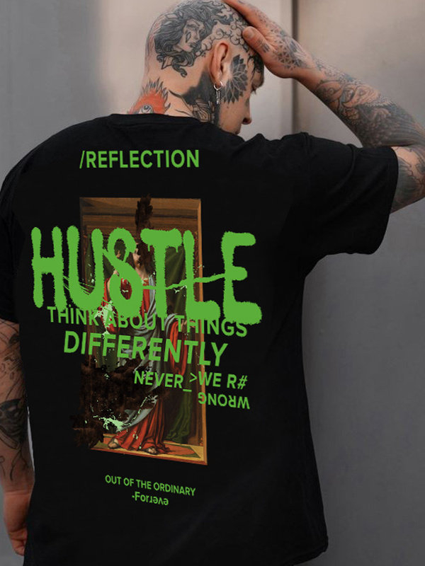 Street Fashion Graffiti - Merek Fesyen Amerika Kaos Lengan Pendek