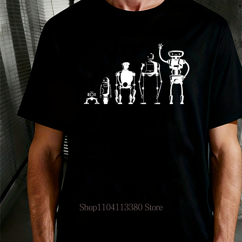Street Fashion Evolution - Kaus Gambar Grafis Robot Evolution Atasan