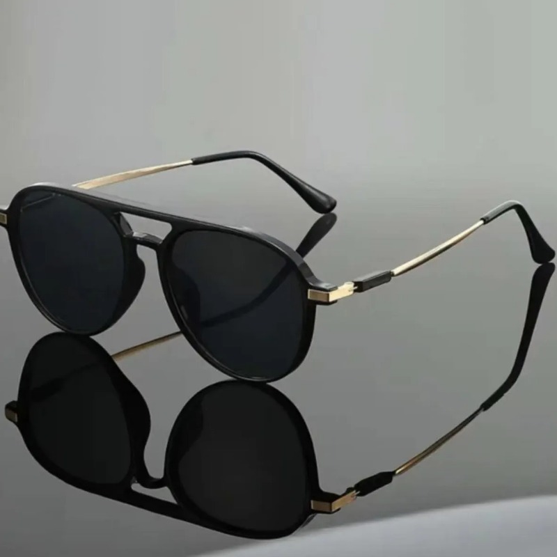 Street Fashion Glasses - Kacamata Pilot Vintage Wanita Pria Mode