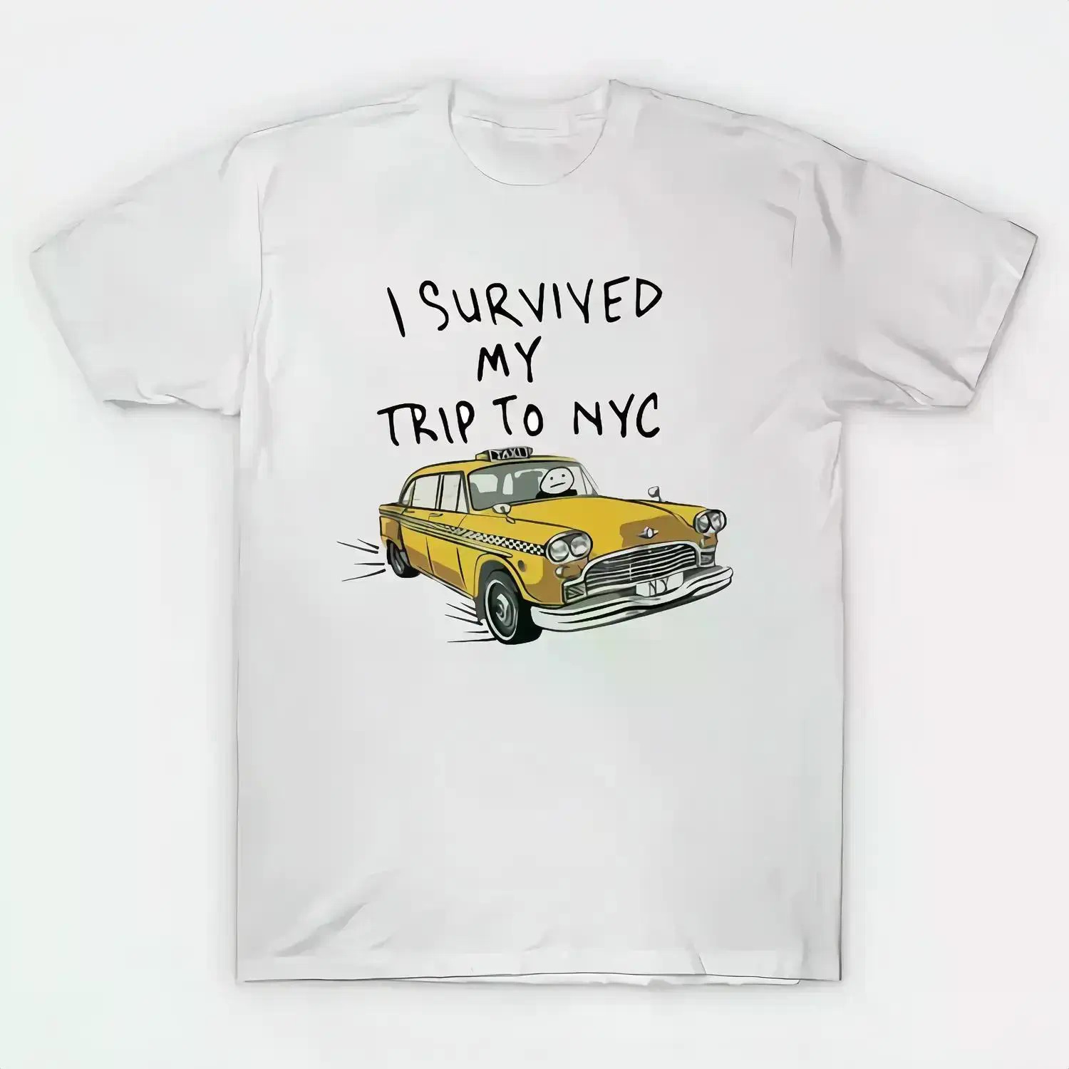 Street Fashion Nyc - Kaos dengan cetakan slogan ukuran besar