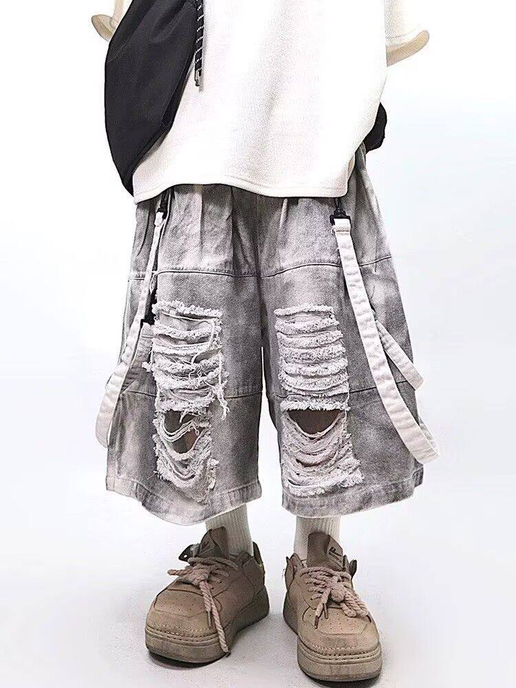 Street Fashion Jeans Men - Celana Jeans Pria Retro Hip-hop Model