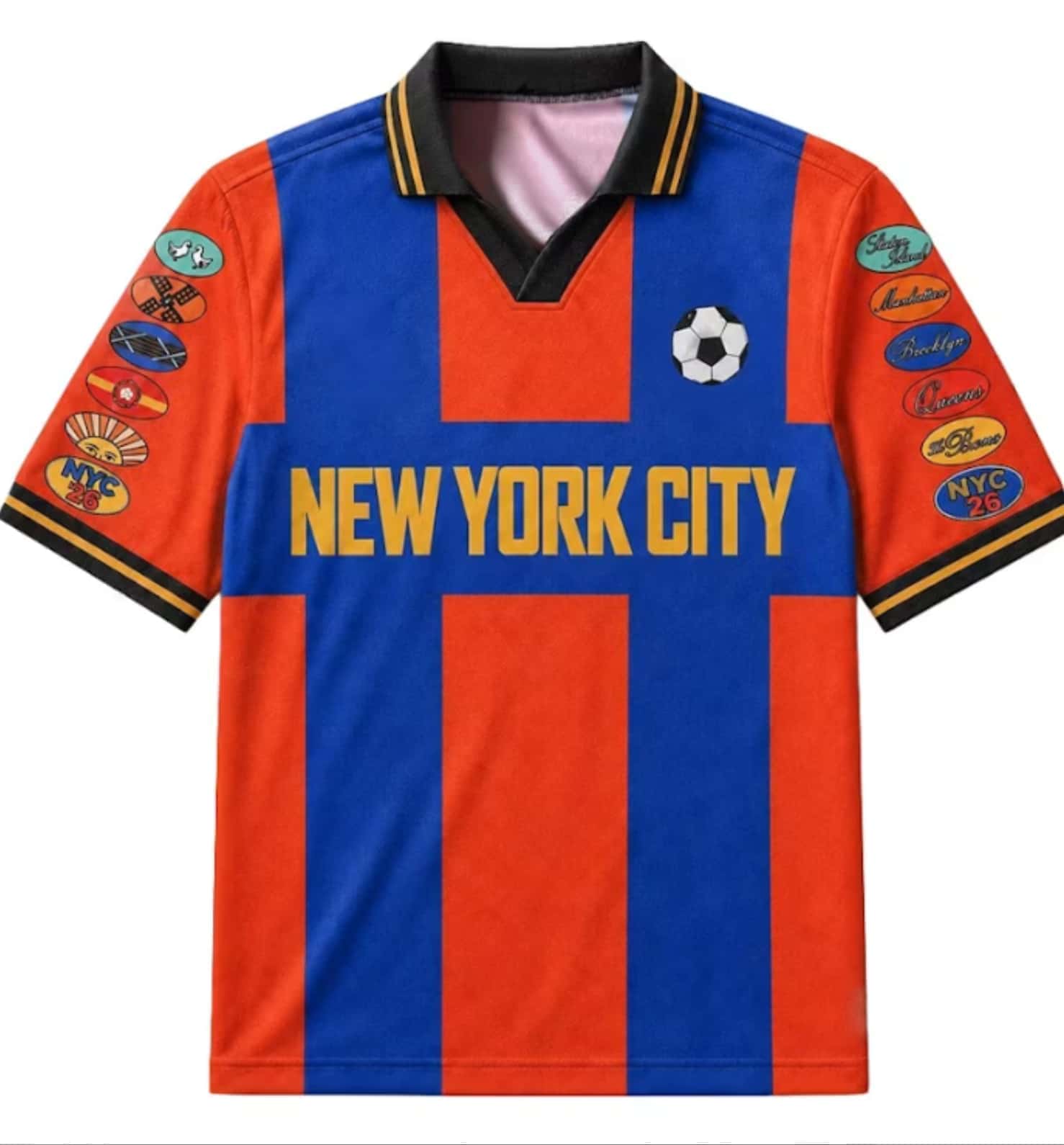 Kaos Sepak Bola Retro NYC 26 B - Street Fashion Nyc ulasan dan harga
