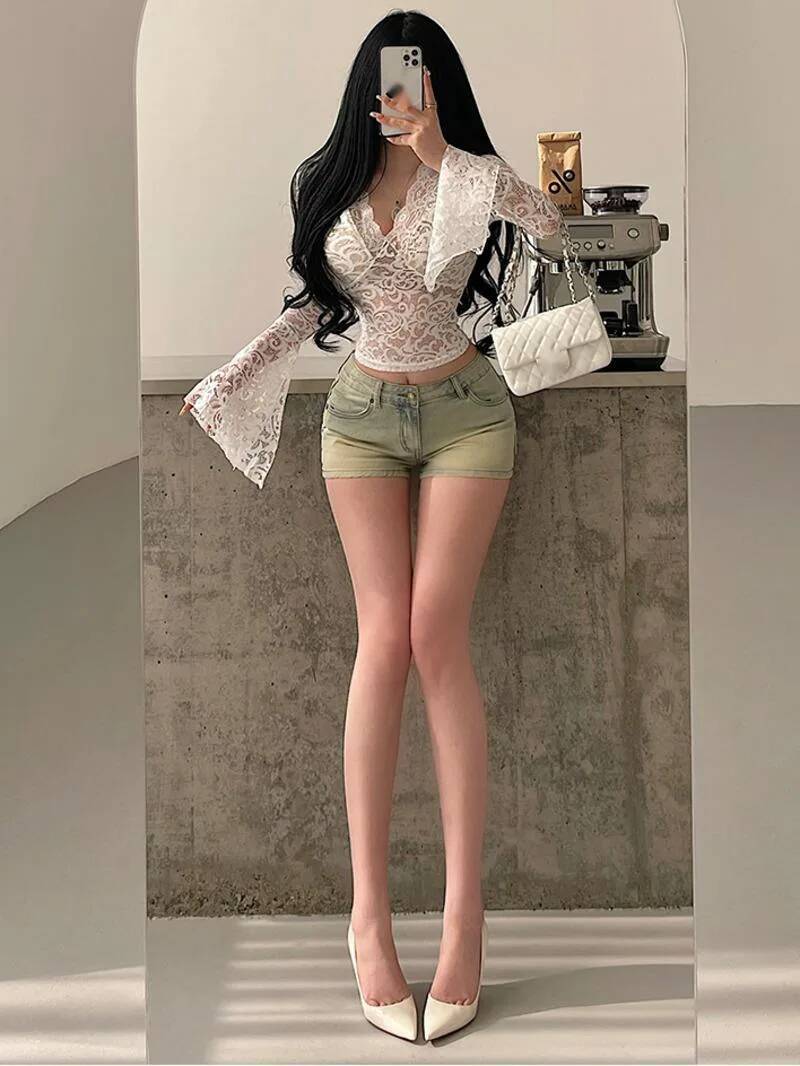 Celana Pendek Wanita Korea Mod - Street Fashion Korean Girl ulasan dan harga