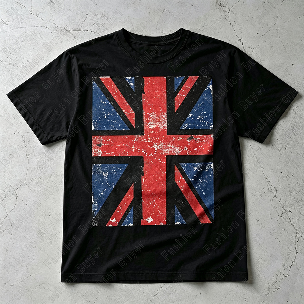 Kaos dengan Motif Union Jack ( - Street Fashion London ulasan dan harga