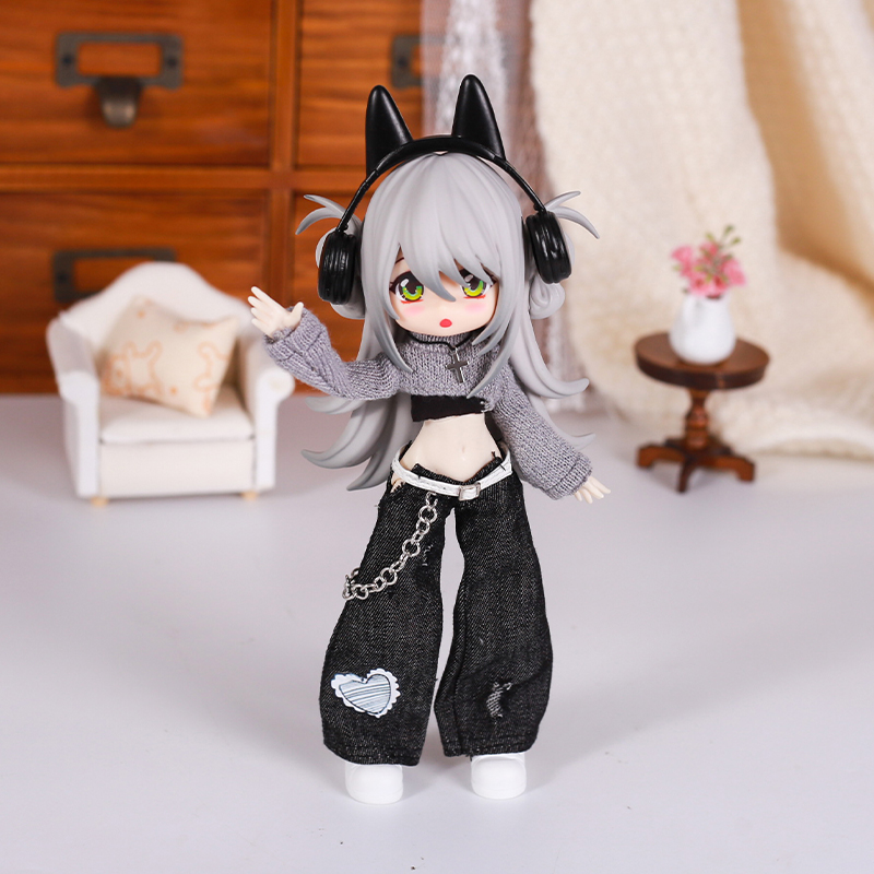 Pakaian Boneka Bjd Set Sweter  - Street Fashion Girl ulasan dan harga