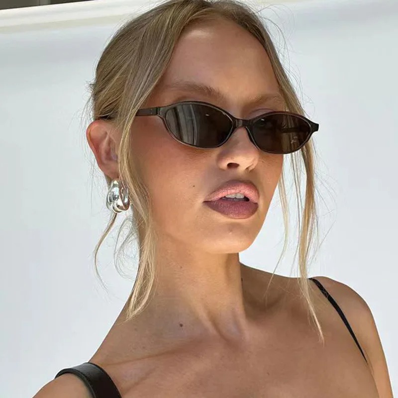 Kacamata Hitam Bingkai Oval Re - Street Fashion Glasses ulasan dan harga