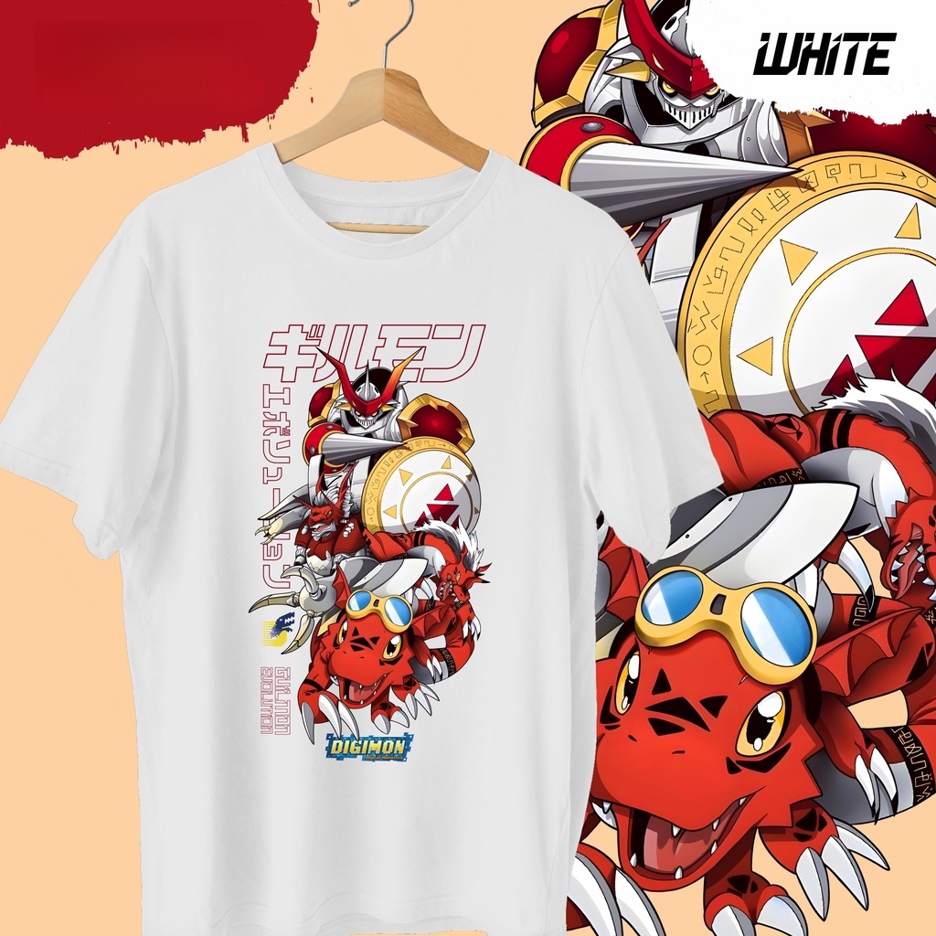Kaos Anime Digimon Guilmon Evo - Street Fashion Evolution ulasan dan harga