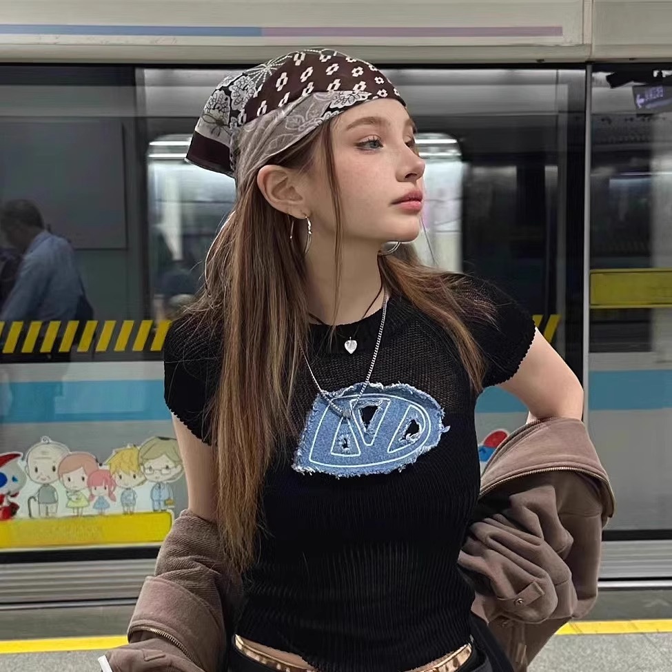 Hiasan Ikat Kepala Gaya Amerik - Street Fashion Girl ulasan dan harga