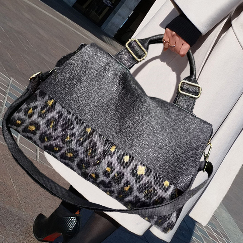 Tas Tote Pola Macan Tutul Pers - Street Fashion Types ulasan dan harga