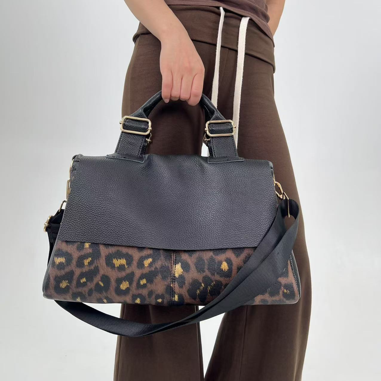 Tas Tote Pola Macan Tutul Pers - Street Fashion Types ulasan dan harga