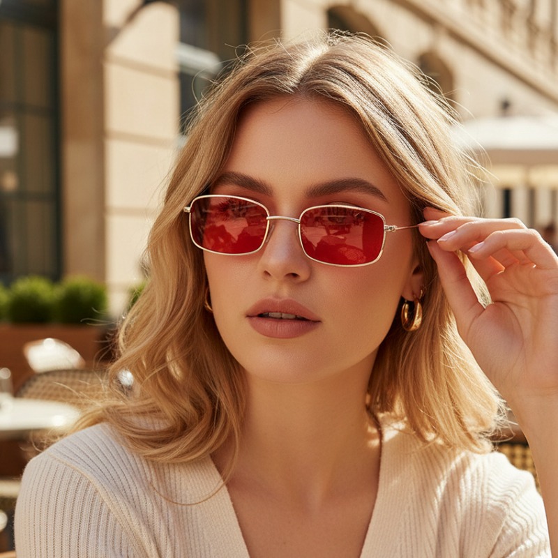 Kacamata Hitam Kotak Bingkai K - Street Fashion Glasses ulasan dan harga