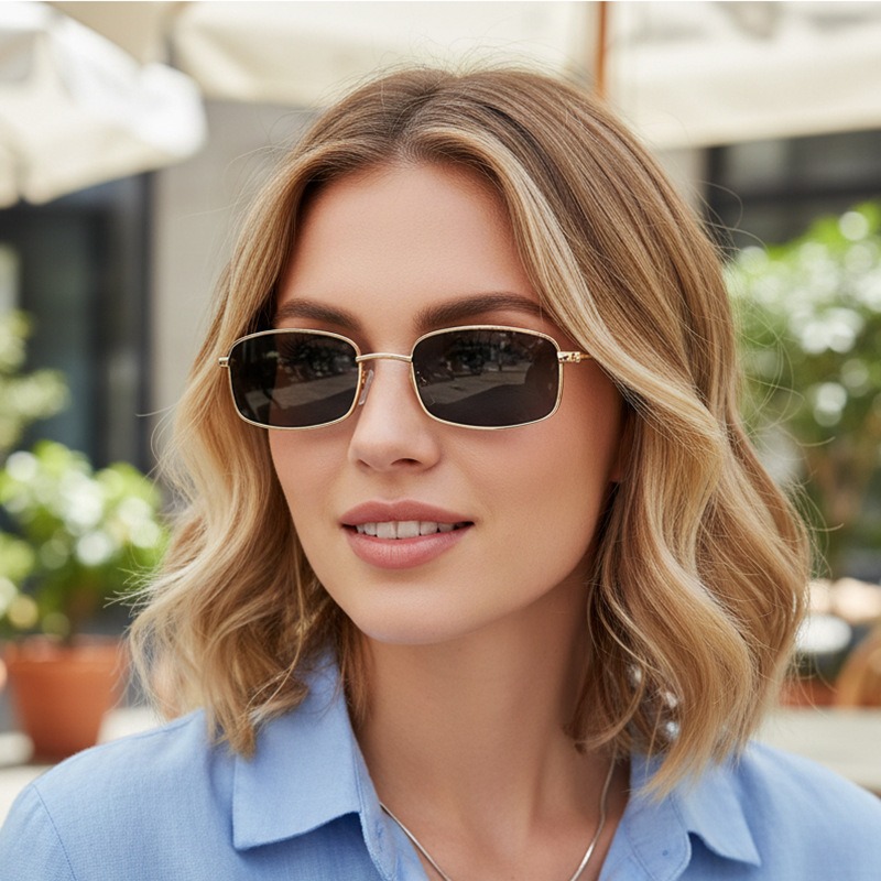 Kacamata Hitam Kotak Bingkai K - Street Fashion Glasses ulasan dan harga