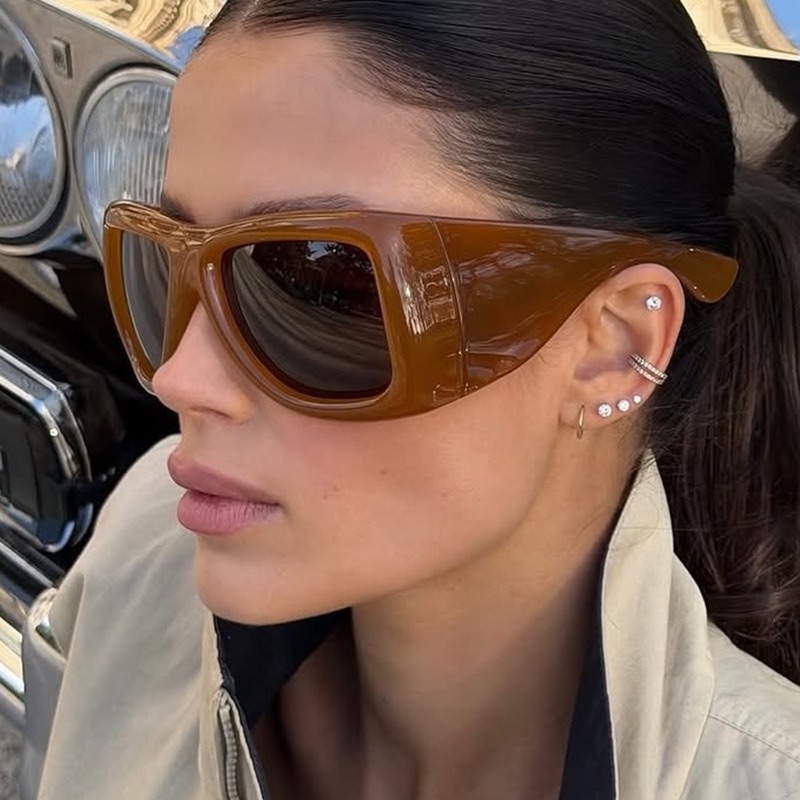 Kacamata Hitam Vintage Oversiz - Street Fashion Glasses ulasan dan harga