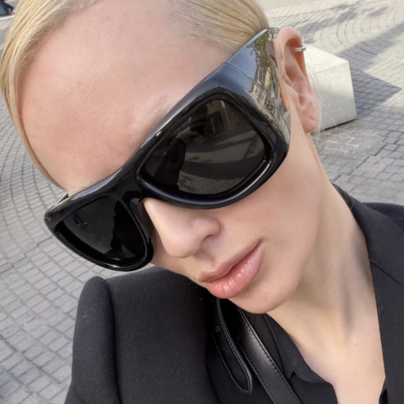 Kacamata Hitam Vintage Oversiz - Street Fashion Glasses ulasan dan harga