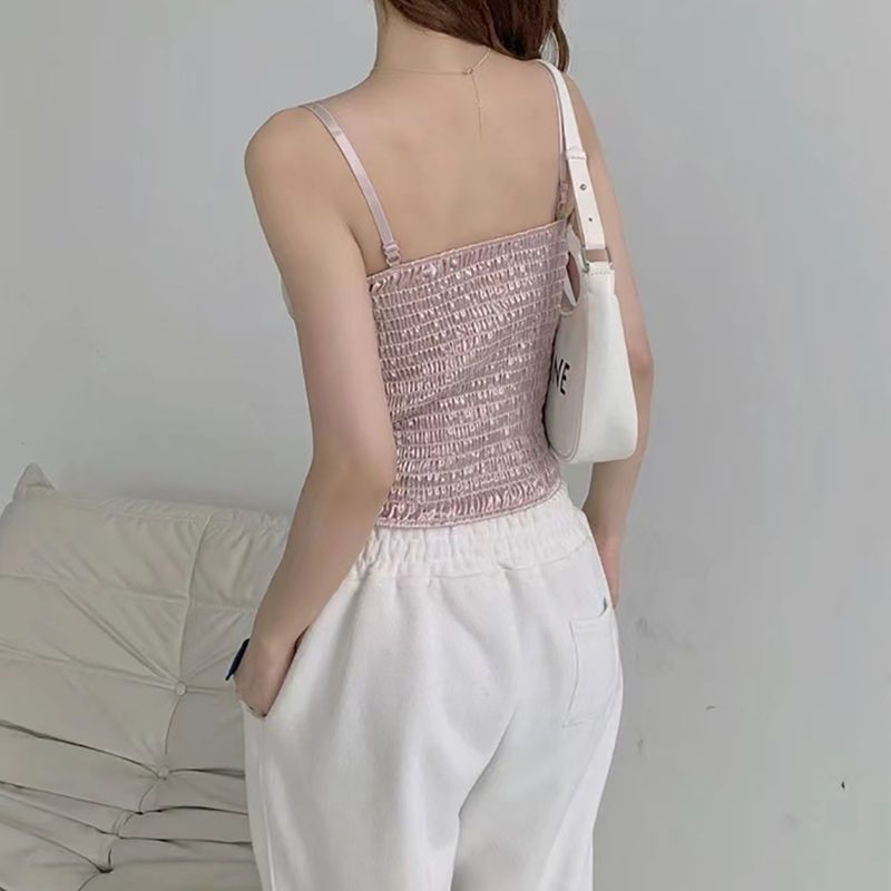 Kamisol Wanita Musim Panas Y2k - Street Fashion Korean Girl ulasan dan harga