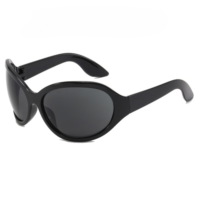 Kacamata Hitam Oval Fashion Ba - Street Fashion Glasses ulasan dan harga