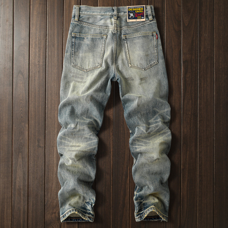 Celana Jeans Pria Heavyweight  - Street Fashion High End ulasan dan harga