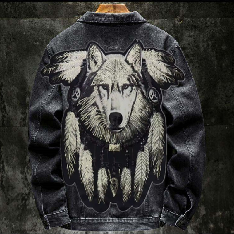 Jaket Jeans Patch Bordir Serig - Street Fashion Jeans Men ulasan dan harga