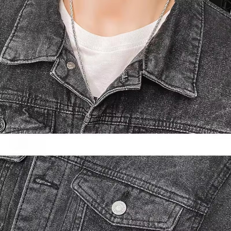 Jaket Jeans Patch Bordir Serig - Street Fashion Jeans Men ulasan dan harga