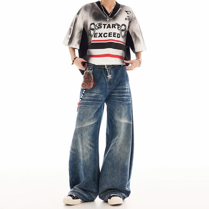 Celana Jeans Biru Vintage Mode - Street Fashion Jeans Men ulasan dan harga