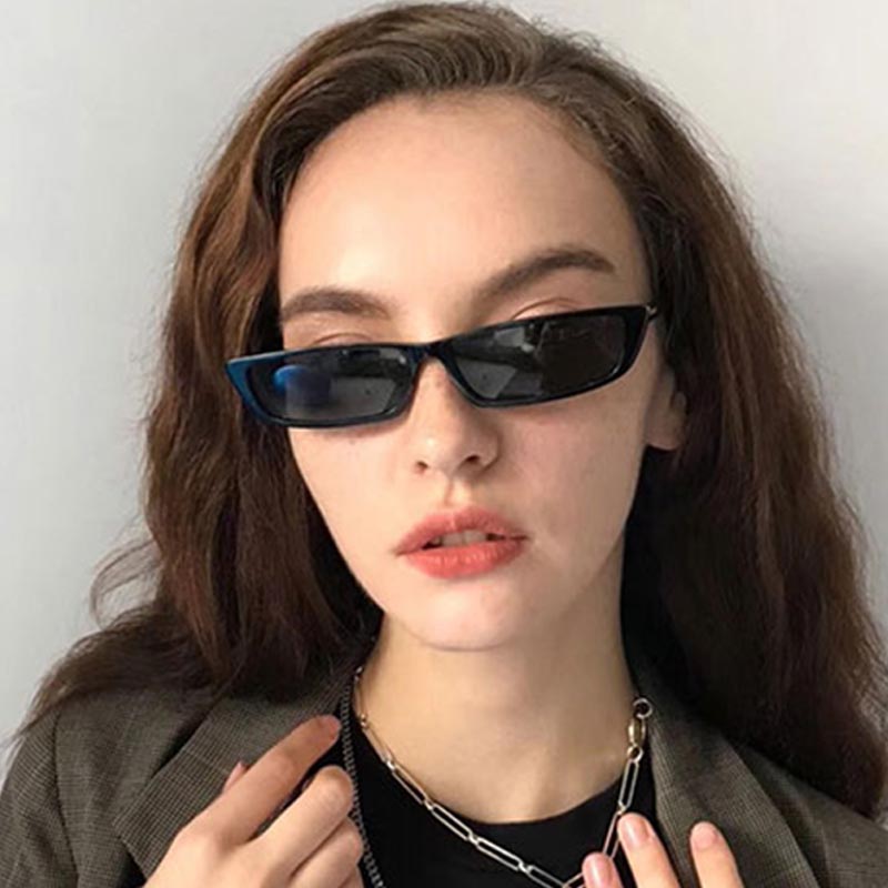 Kacamata Hitam Persegi Kecil F - Street Fashion Glasses ulasan dan harga