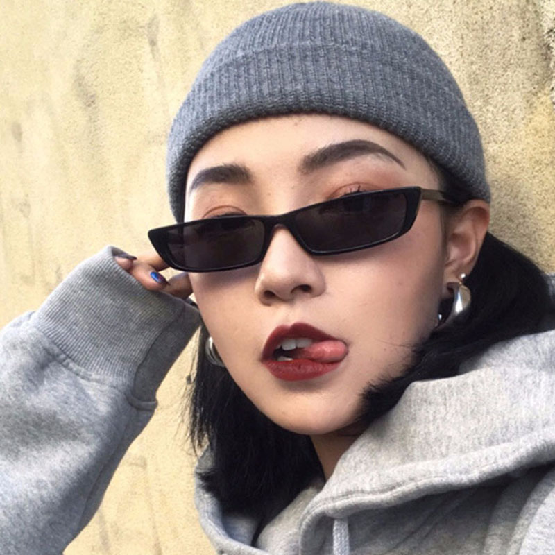 Kacamata Hitam Persegi Kecil F - Street Fashion Glasses ulasan dan harga