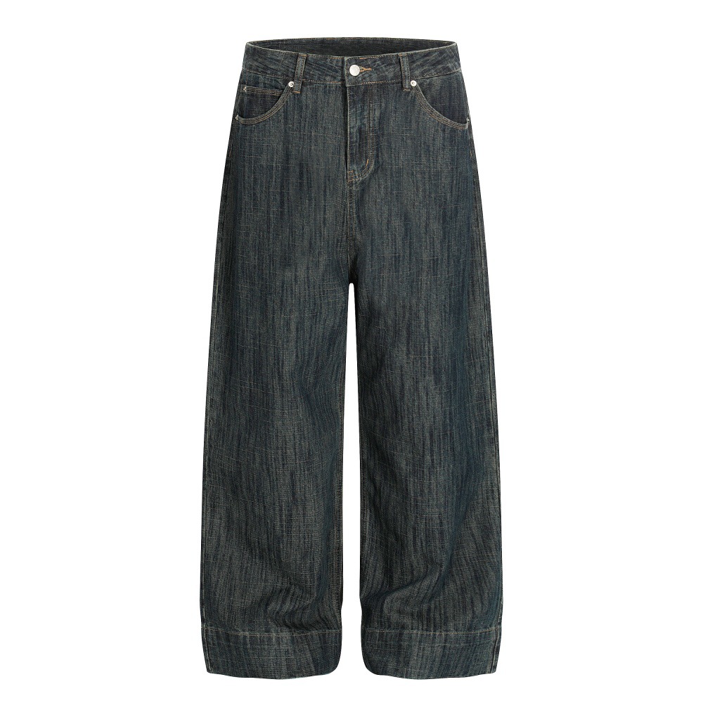 Celana Jeans Lurus Kasual Retr - Street Fashion Jeans Men ulasan dan harga