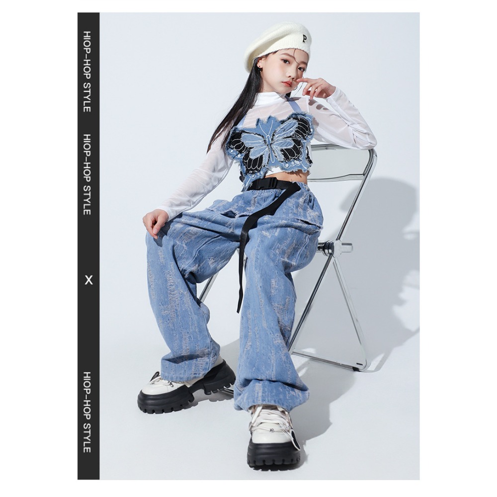 Set Tari Jazz Hip Hop Rompi Ku - Street Fashion Denim ulasan dan harga