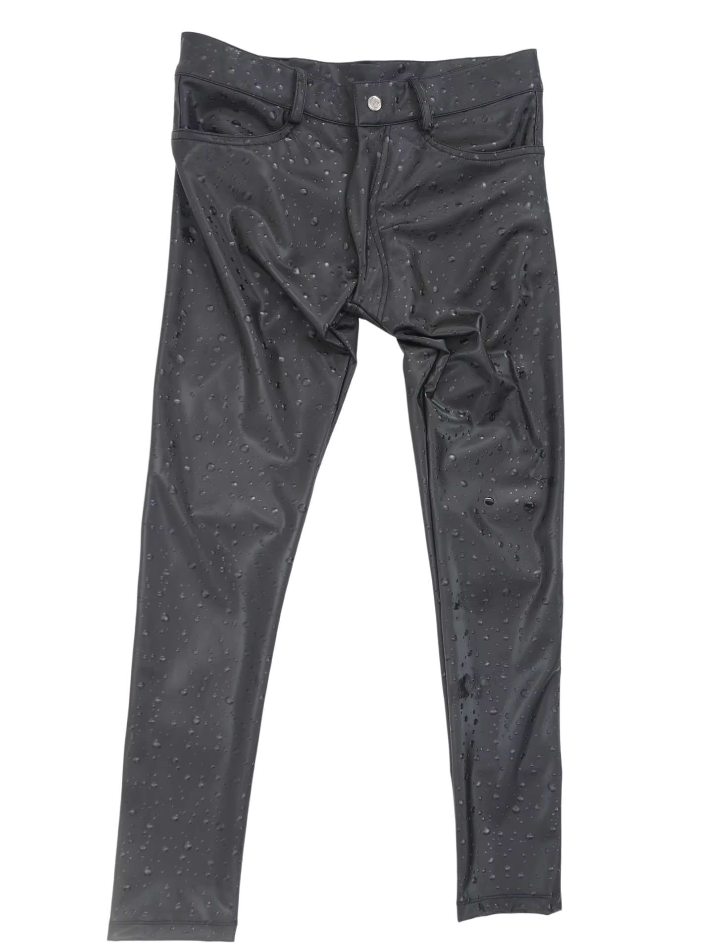 Celana Pensil Ketat Kulit PU E - Street Fashion Jeans Men ulasan dan harga