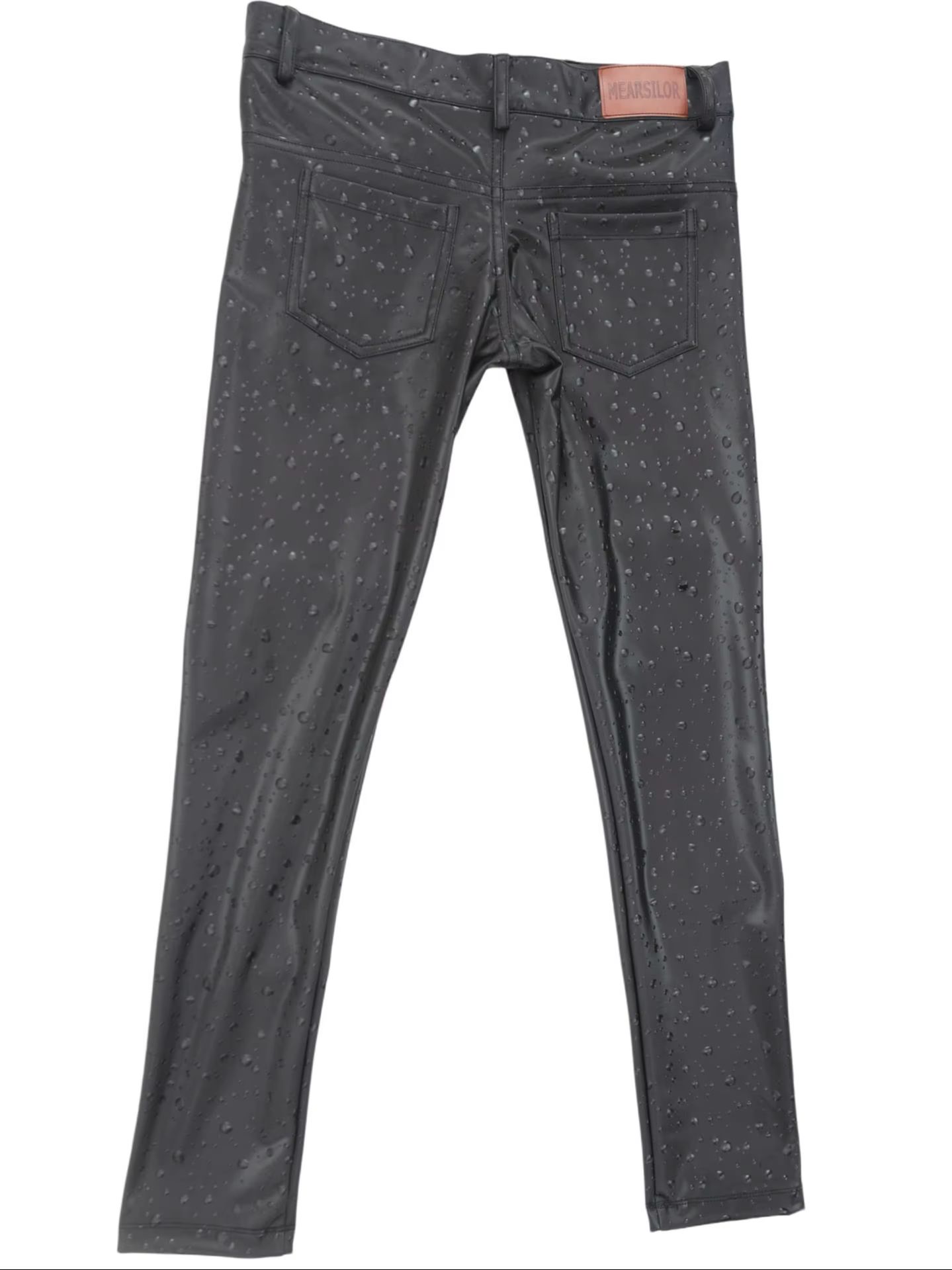Celana Pensil Ketat Kulit PU E - Street Fashion Jeans Men ulasan dan harga